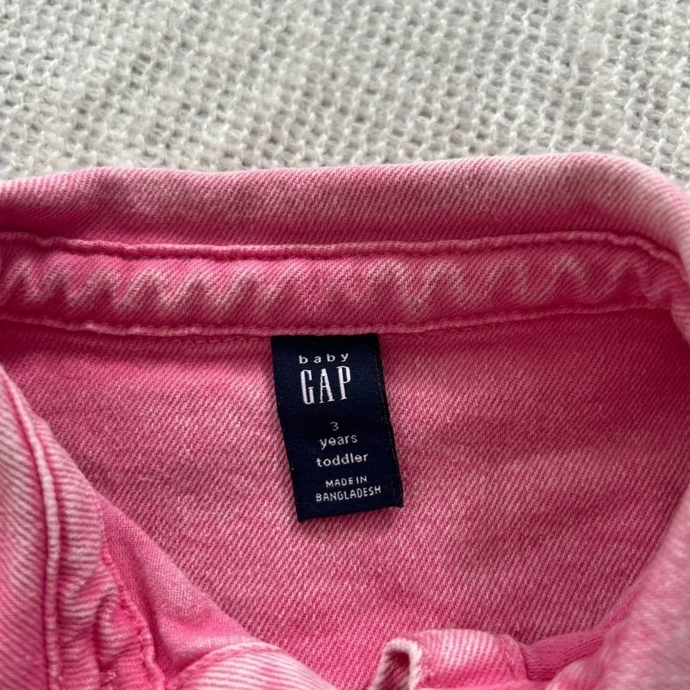 GAP Pink Toddler Jean Sleeveless Dress